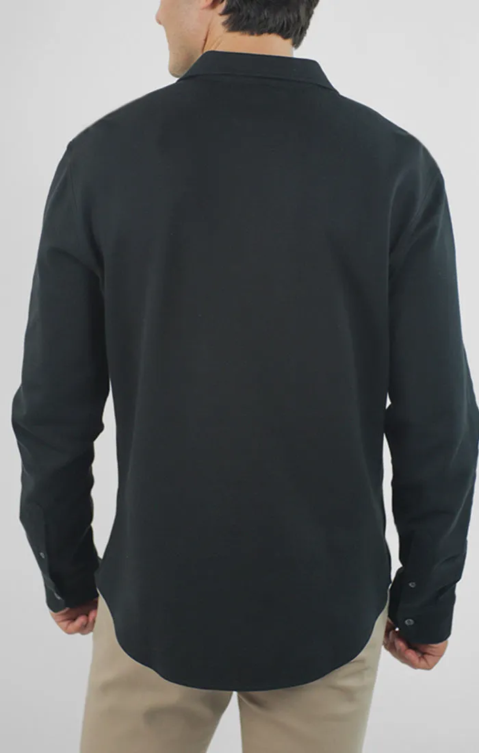 Manor Long Sleeve Cotton Double Face Shirt