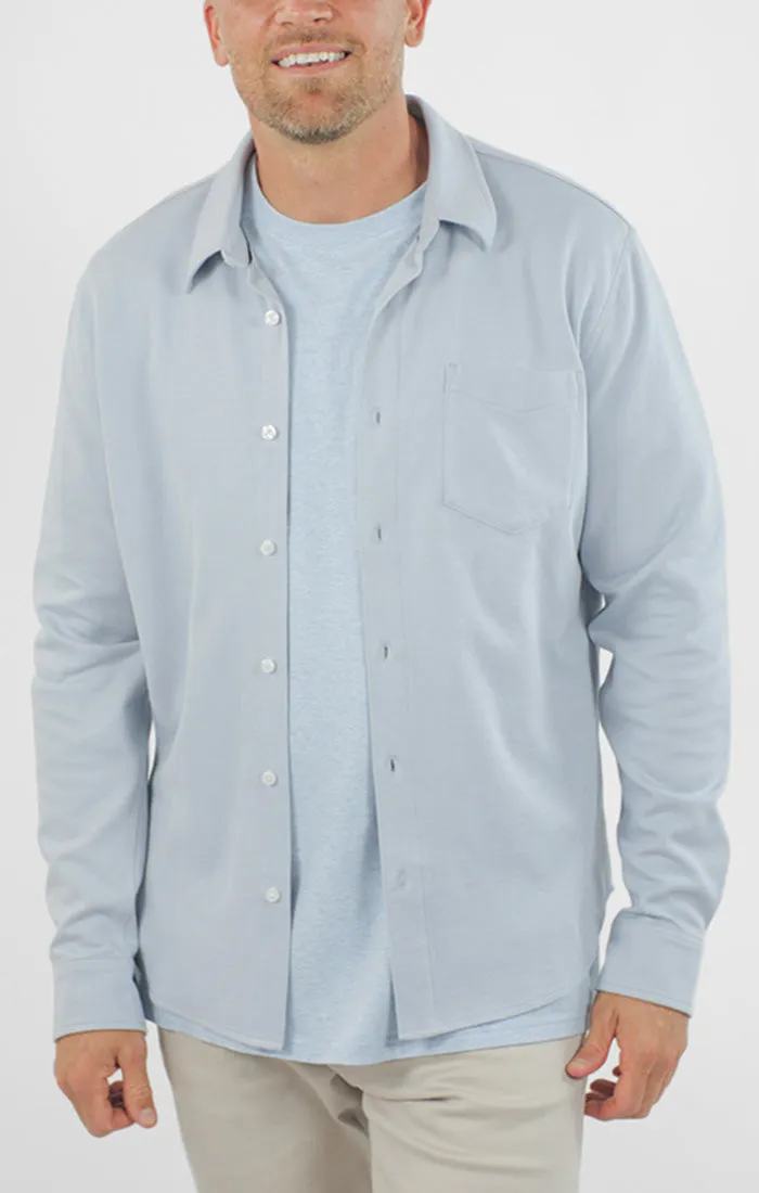 Manor Long Sleeve Cotton Double Face Shirt