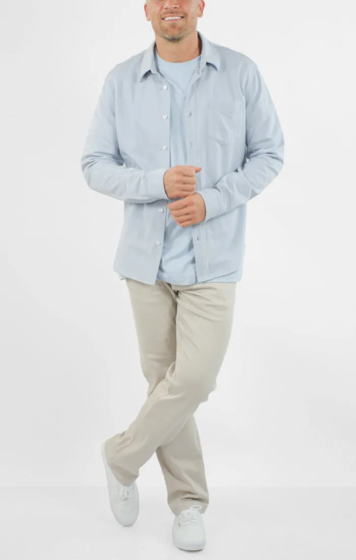 Manor Long Sleeve Cotton Double Face Shirt