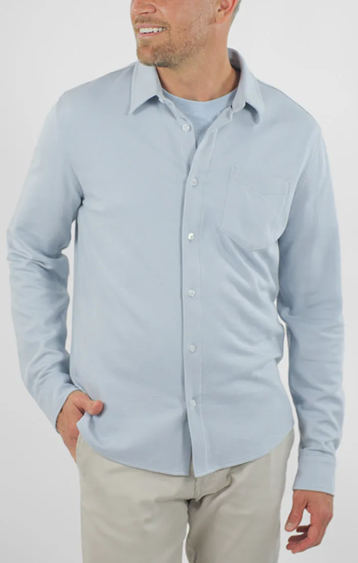 Manor Long Sleeve Cotton Double Face Shirt