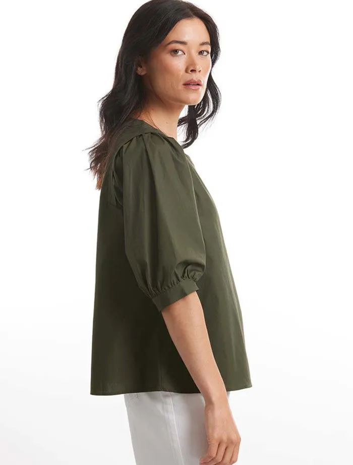 Marco Polo Pleat Detail Top