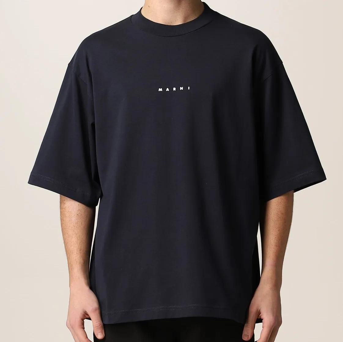 MARNI  |Crew Neck U-Neck Plain Cotton Short Sleeves Logo Designers