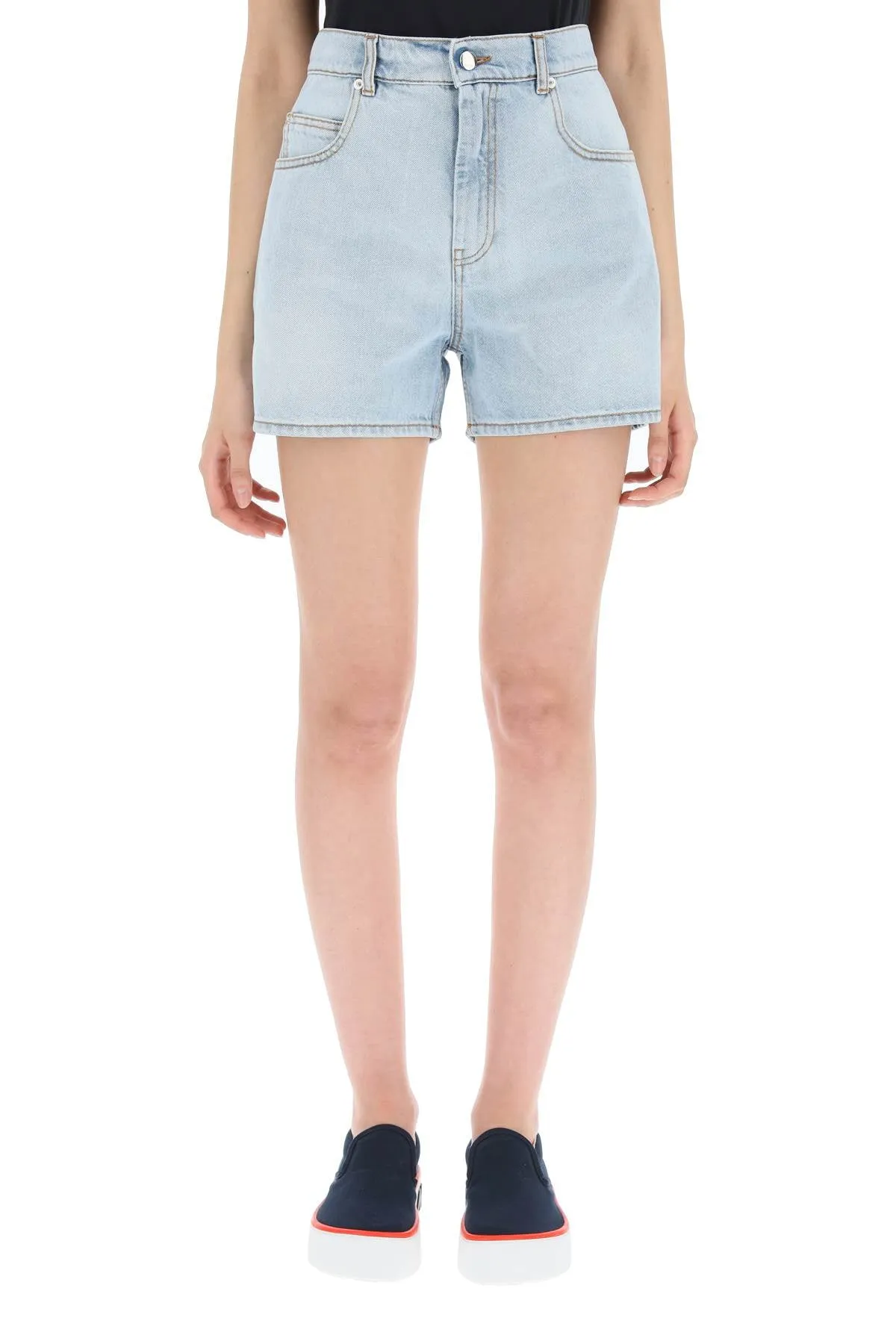 Marni Logo Patch Denim Shorts