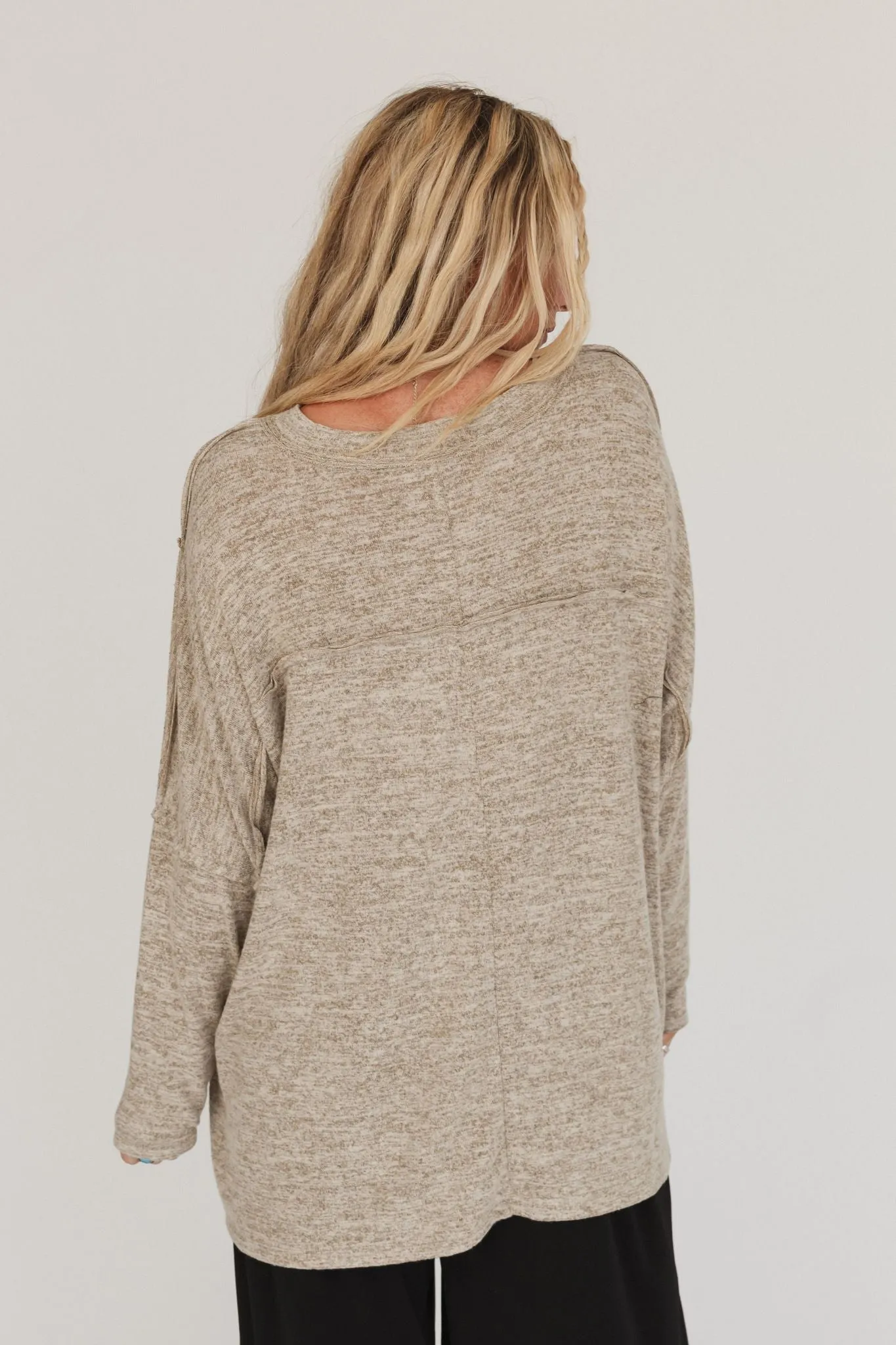 Maxwell Oversized Top - Oatmeal