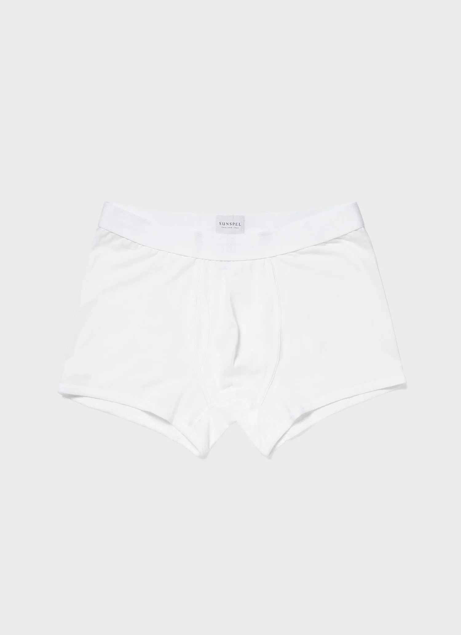 Men's Superfine Cotton Trunks in White