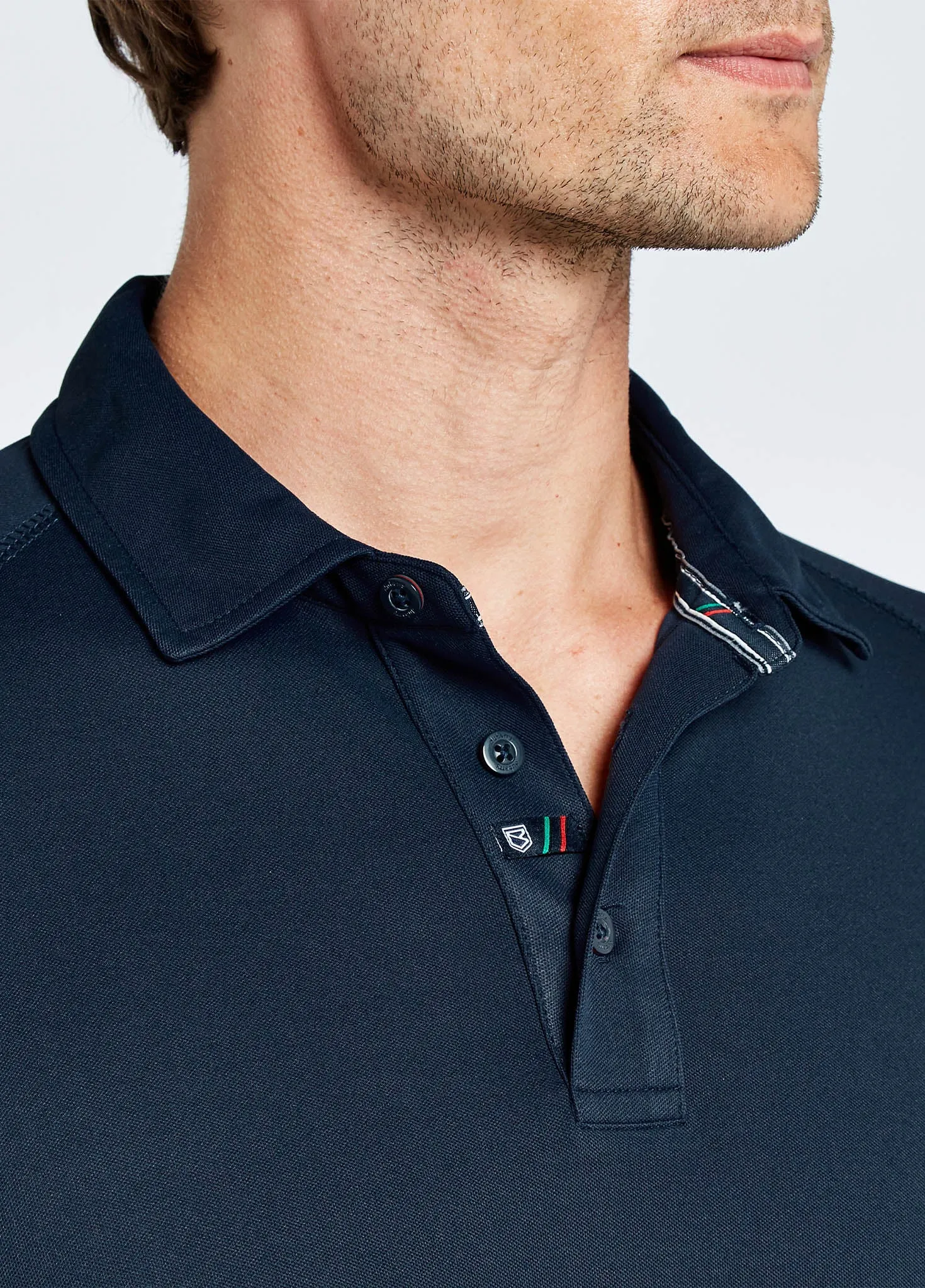 Menton Men's Technical Polo - Navy