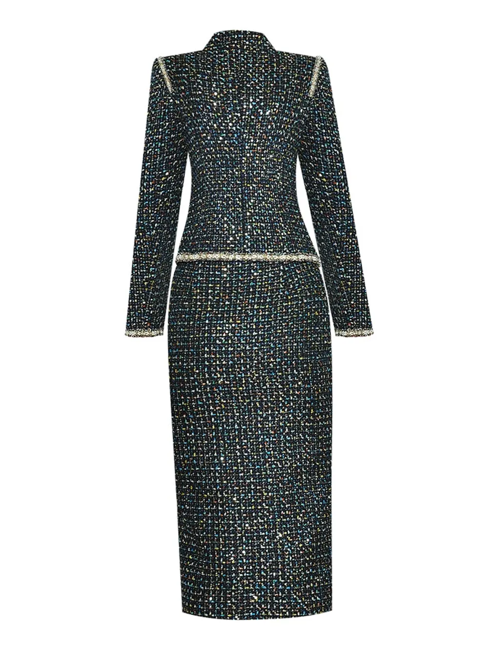 MERCER Tweed Jacket & Skirt Set