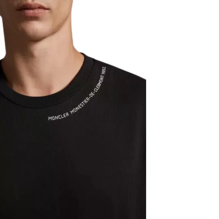 MONCLER  |Crew Neck Unisex Street Style Plain Cotton Short Sleeves