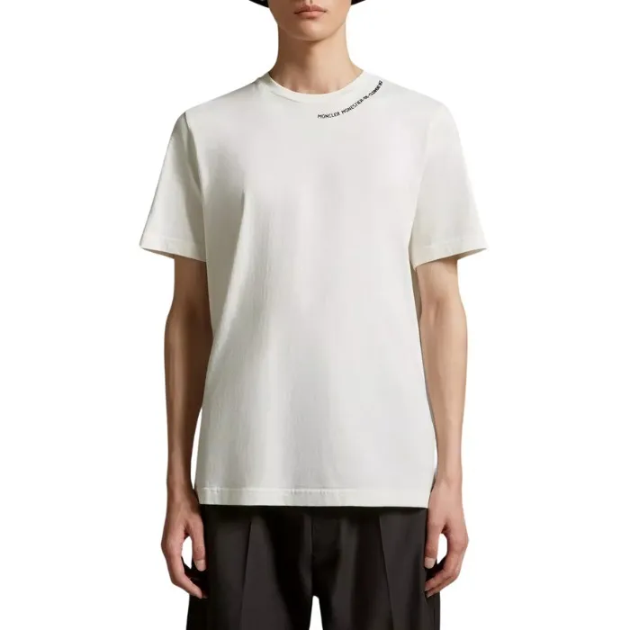 MONCLER  |Crew Neck Unisex Street Style Plain Cotton Short Sleeves