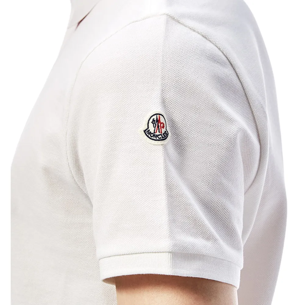 MONCLER  |Plain Cotton Short Sleeves Logo Polos