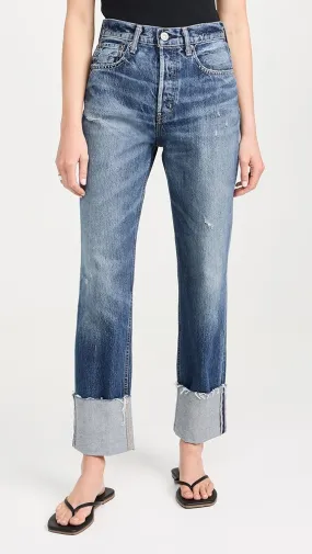 MOUSSY VINTAGE   Mv Bardmoor Wide Straight Jeans 