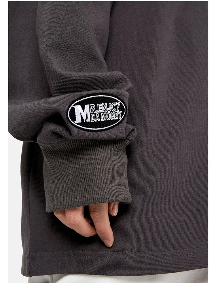 MR. ENJOY DA MONEY  |Crew Neck Unisex Street Style Cotton Oversized Logo