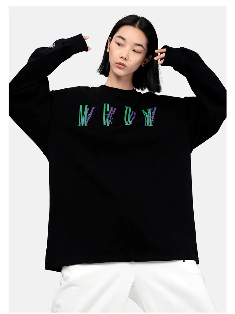 MR. ENJOY DA MONEY  |Crew Neck Unisex Street Style Cotton Oversized Logo