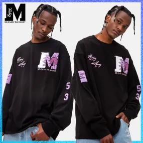 MR. ENJOY DA MONEY  |Crew Neck Unisex Street Style Cotton Short Sleeves Oversized