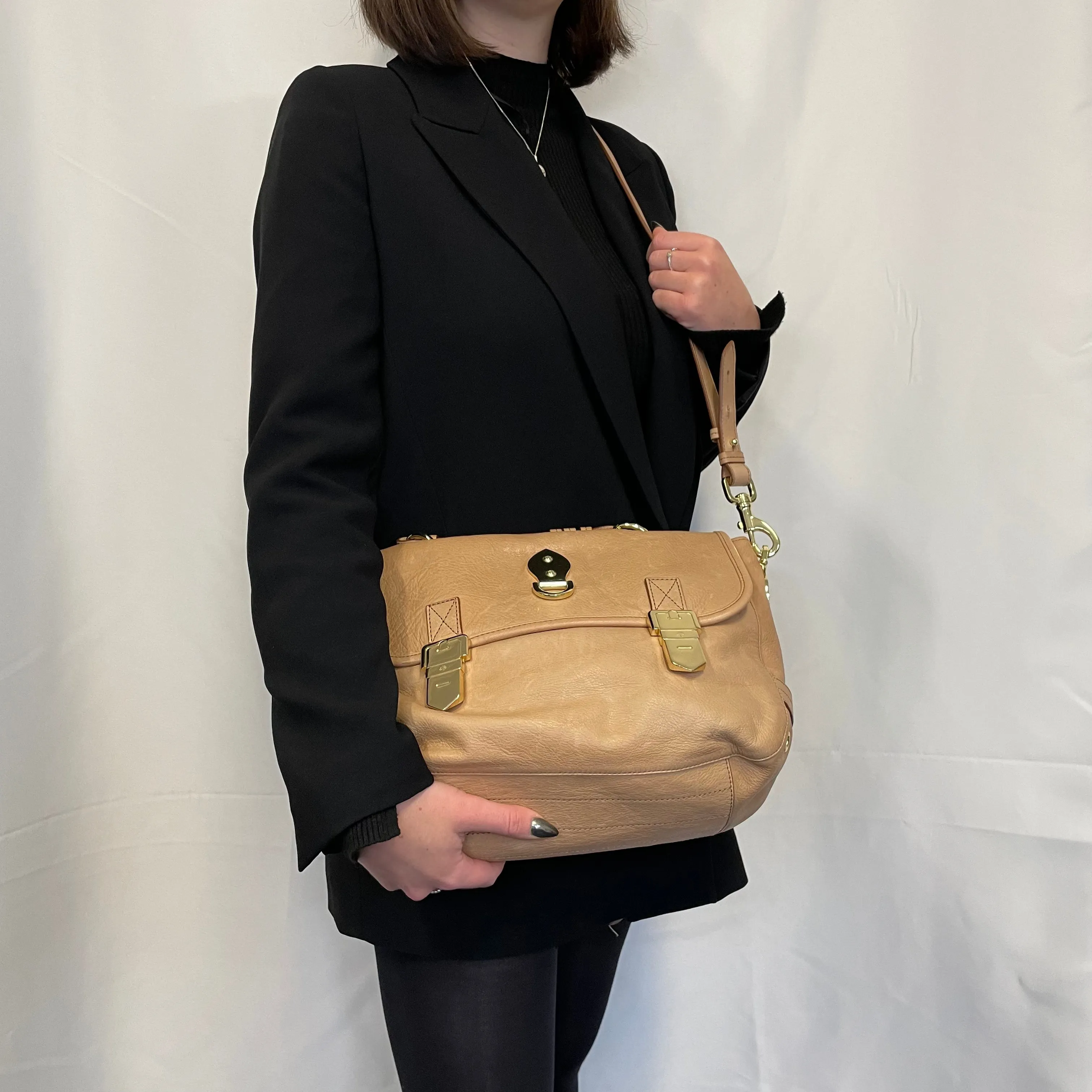 Mulberry Beige Smooth Leather Tille