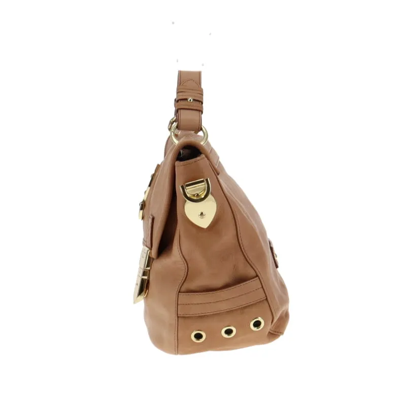 Mulberry Beige Smooth Leather Tille