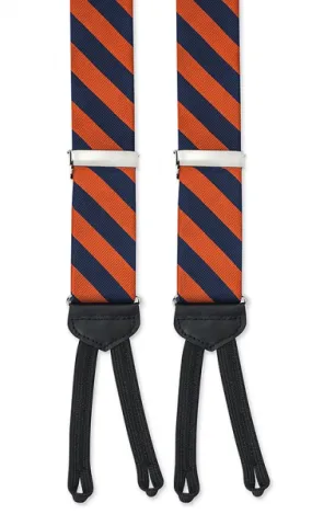 NAVY/ORANGE BAR STRIPE BRACES