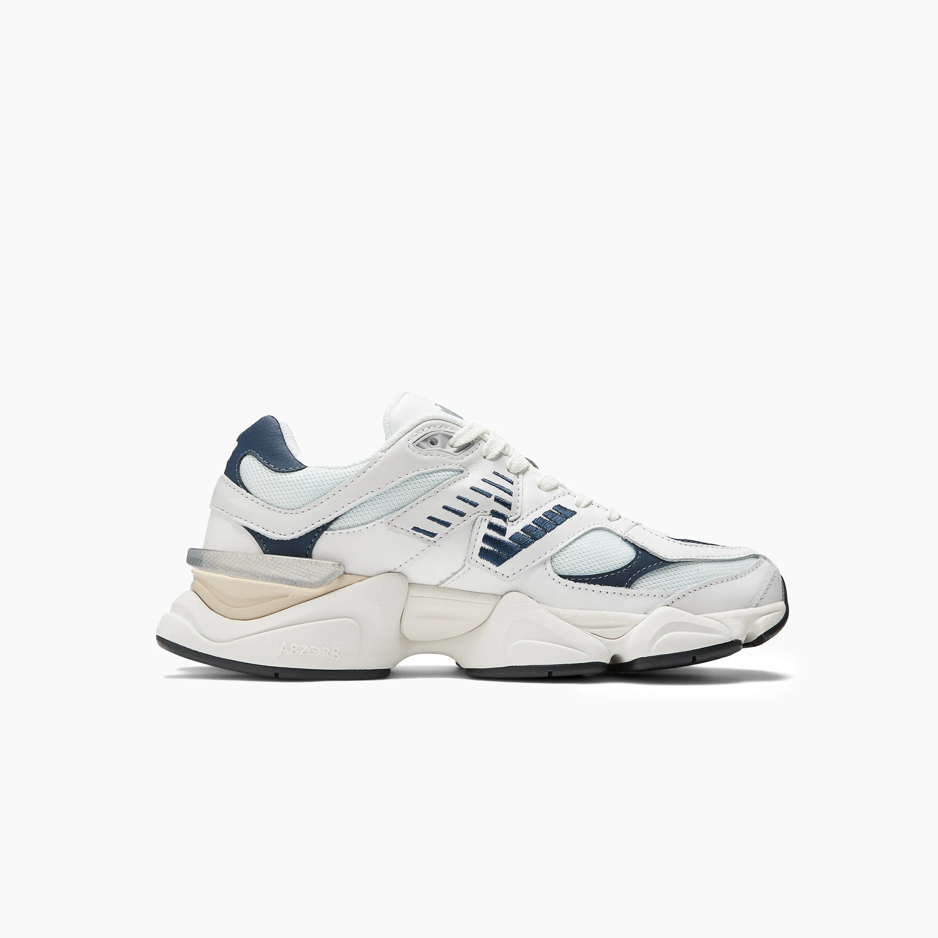 NEW BALANCE 9060 WHITE WITH NB NAVY AND SEA SALT - U9060VNB