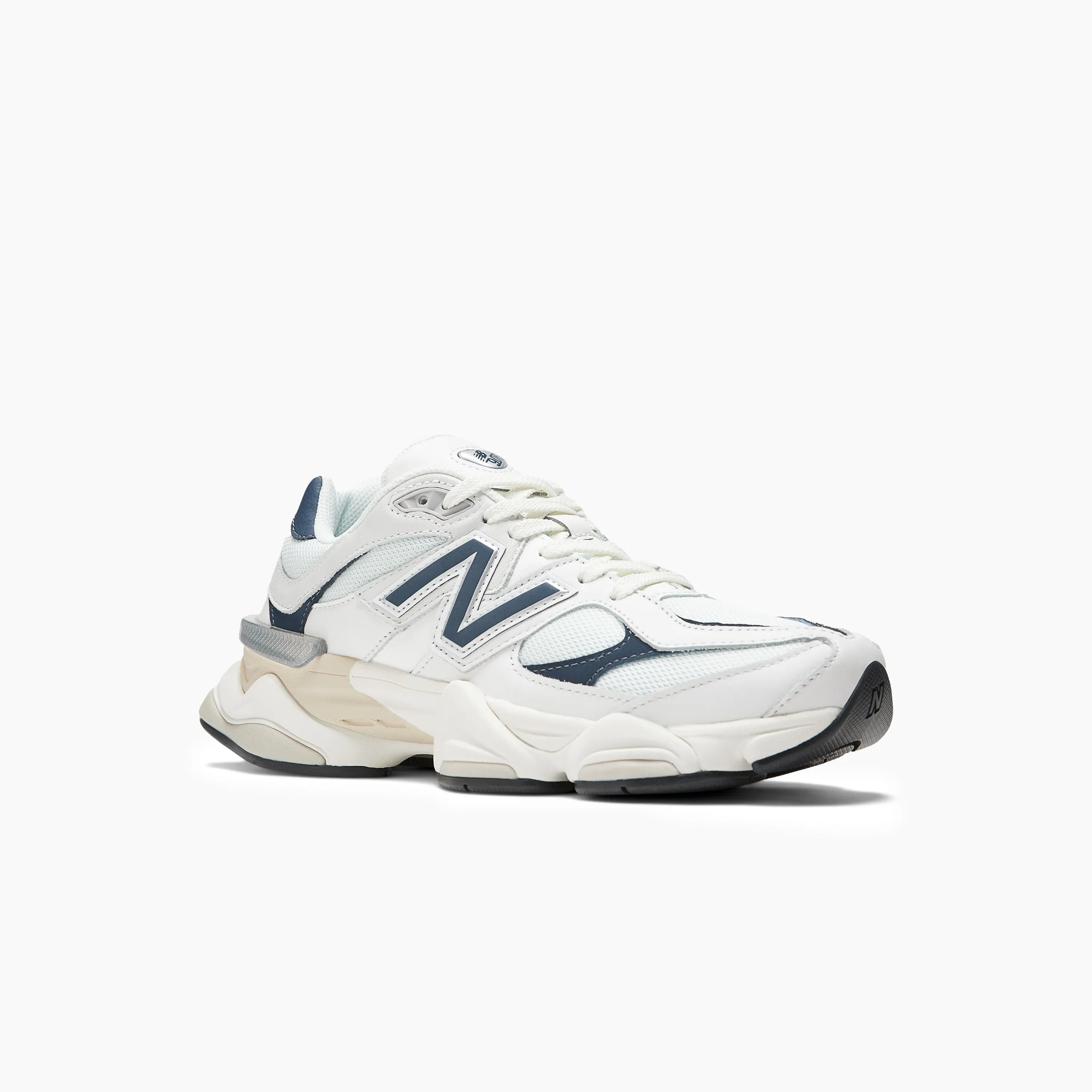 NEW BALANCE 9060 WHITE WITH NB NAVY AND SEA SALT - U9060VNB