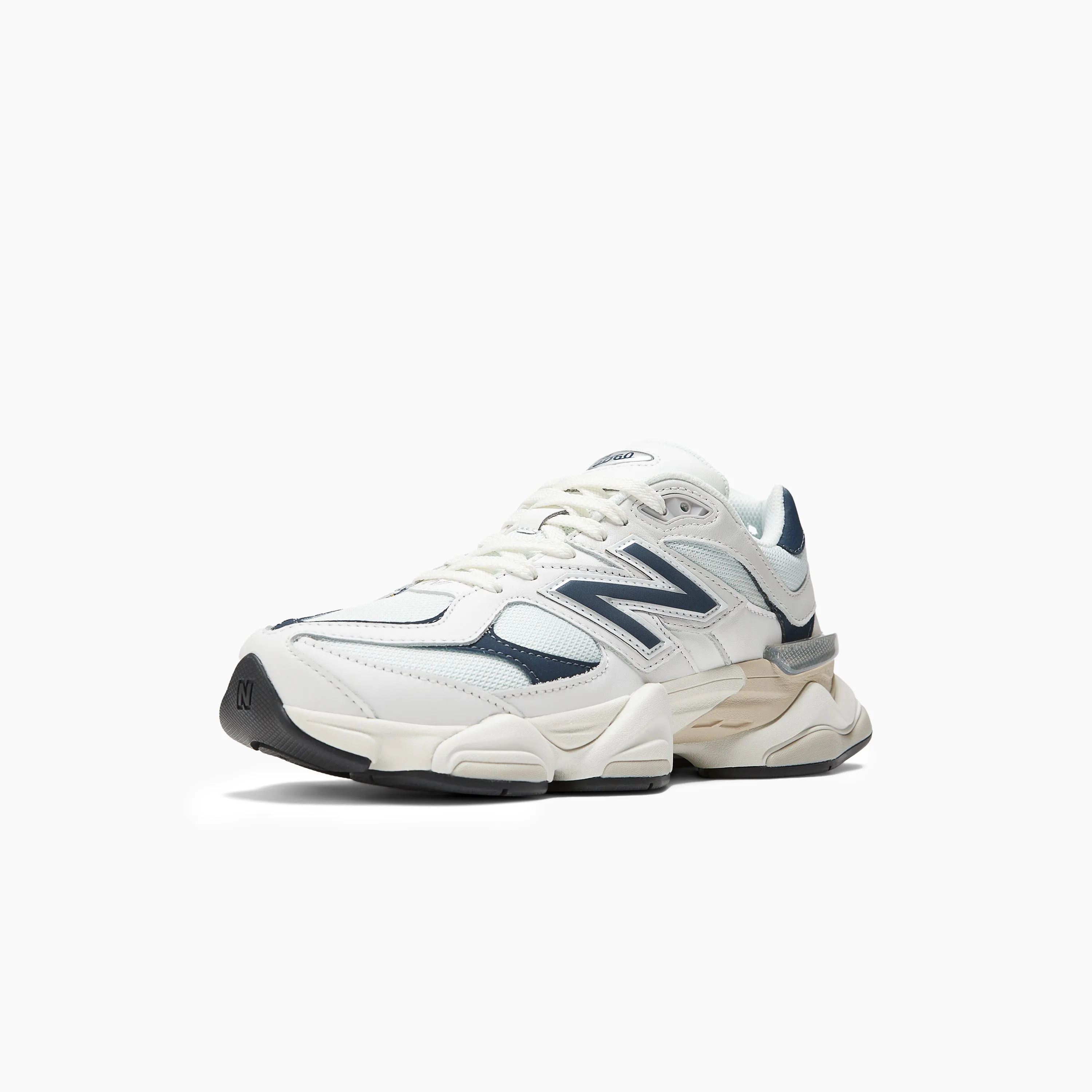 NEW BALANCE 9060 WHITE WITH NB NAVY AND SEA SALT - U9060VNB