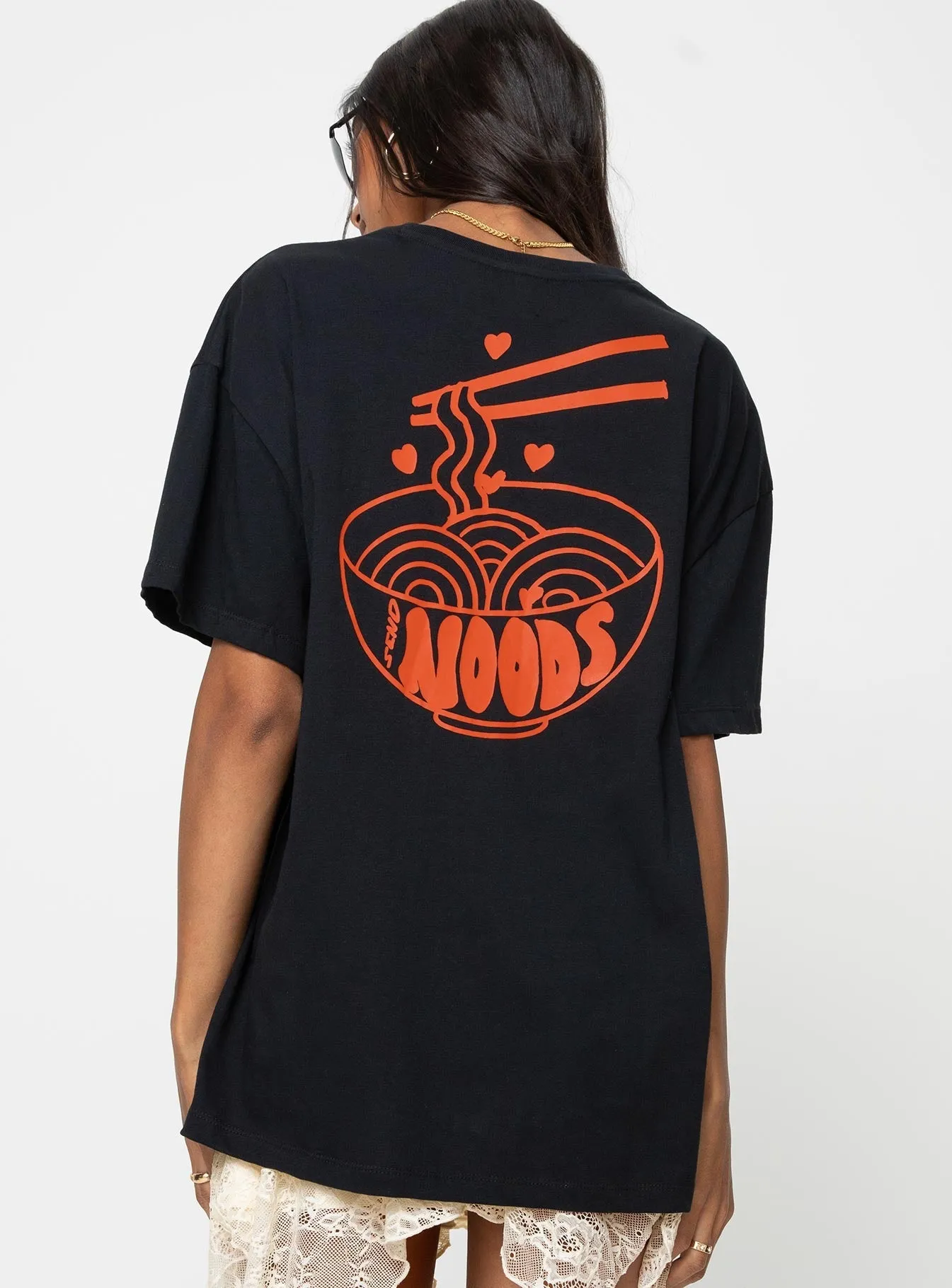 Noods Oversized Tee Black