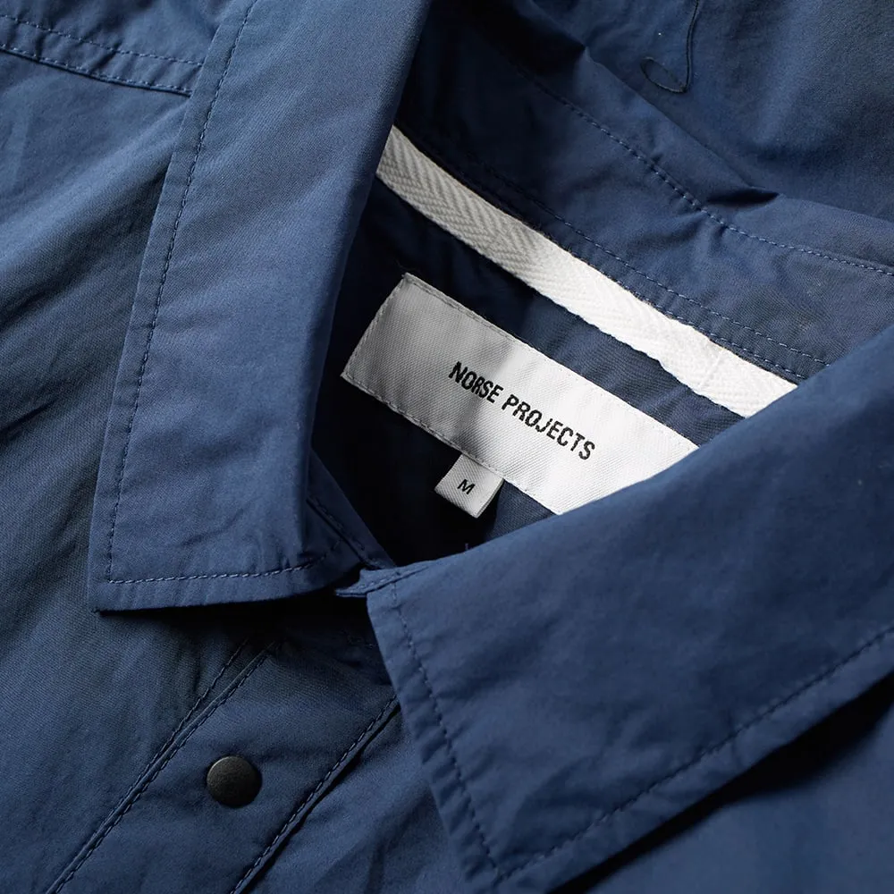 Norse Projects Jens Crisp Cotton ShirtNavy