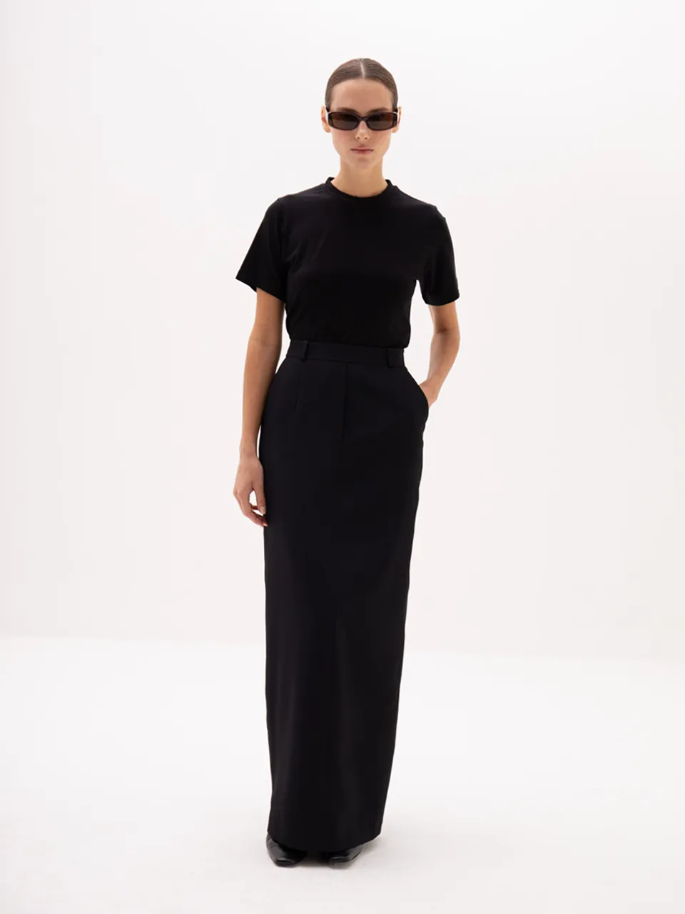 Noura Long Tailored Skirt