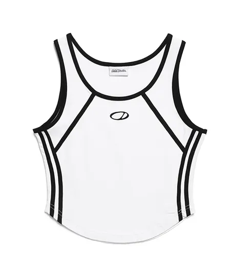 Odd Studio  |Sleeveless Street Style U-Neck Plain Cotton Logo