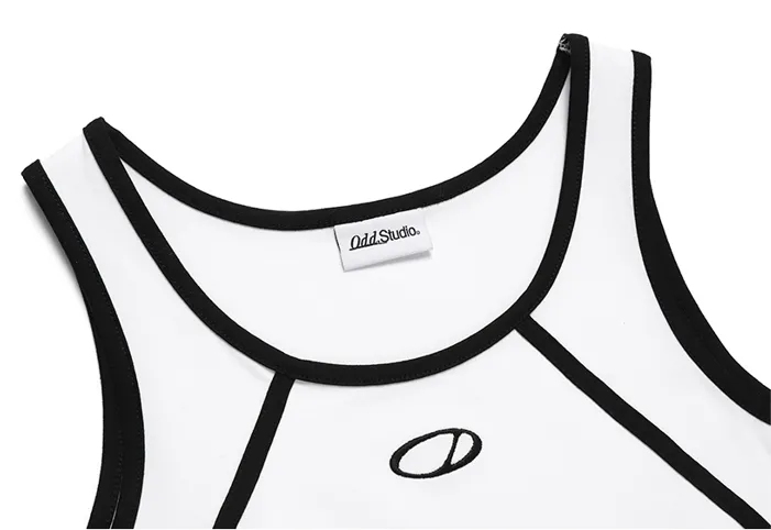 Odd Studio  |Sleeveless Street Style U-Neck Plain Cotton Logo