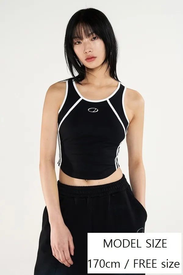 Odd Studio  |Sleeveless Street Style U-Neck Plain Cotton Logo