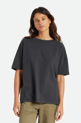 Oversized Boyfriend Tee - Washed Black