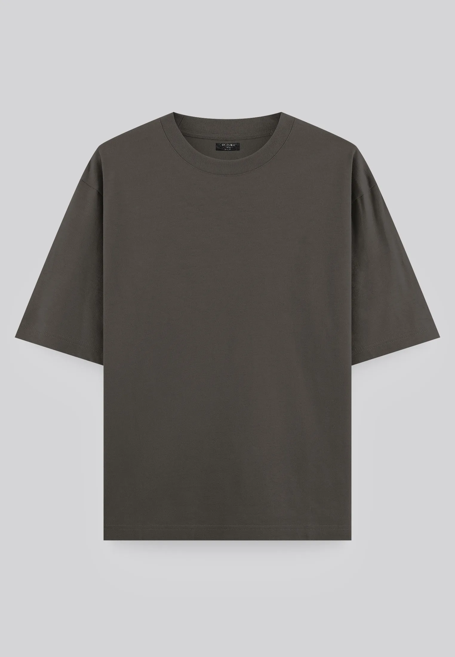 OVERSIZED HEAVY EMBRO T-SHIRT DESERT TAUPE