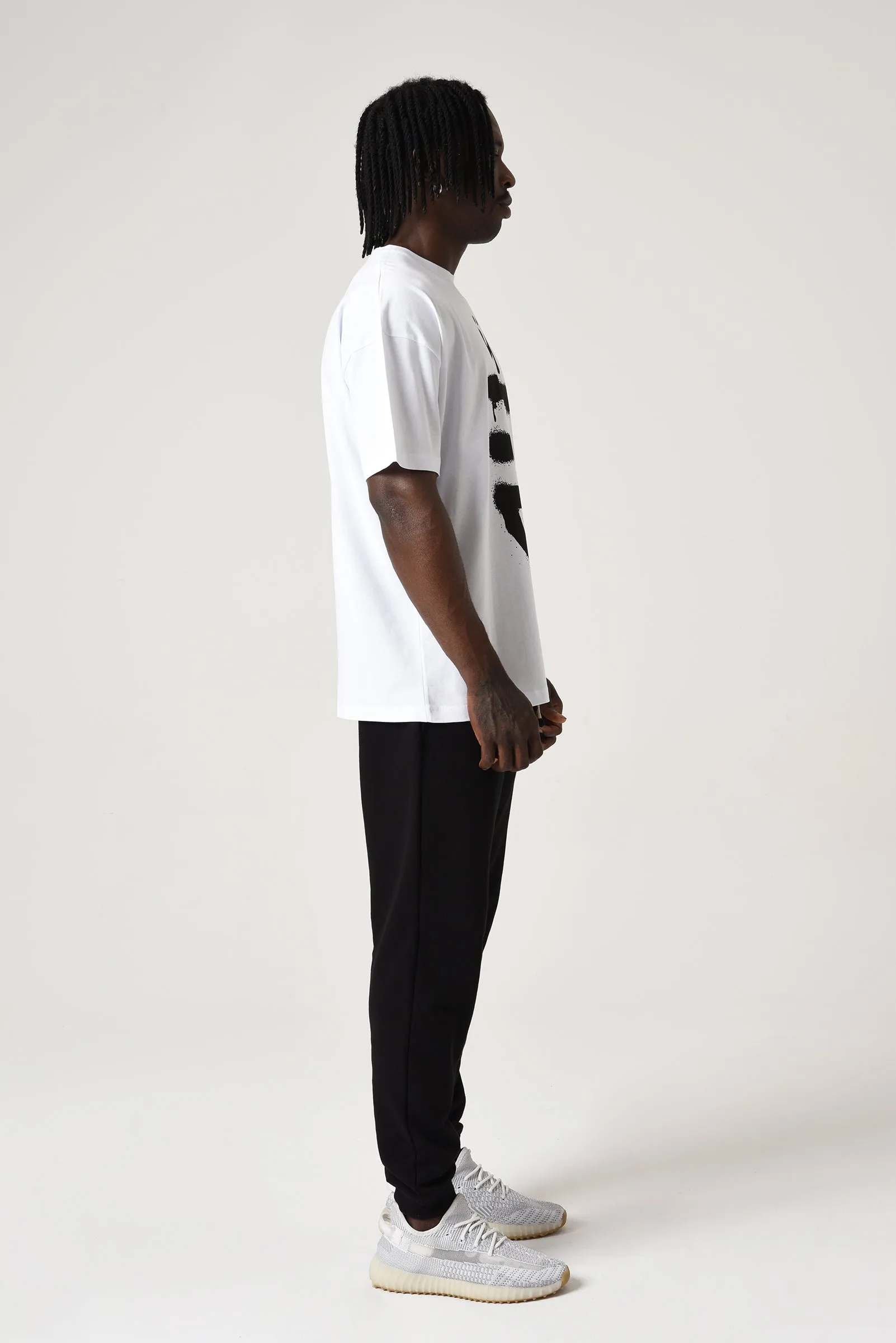 Oversized Royal Tee White