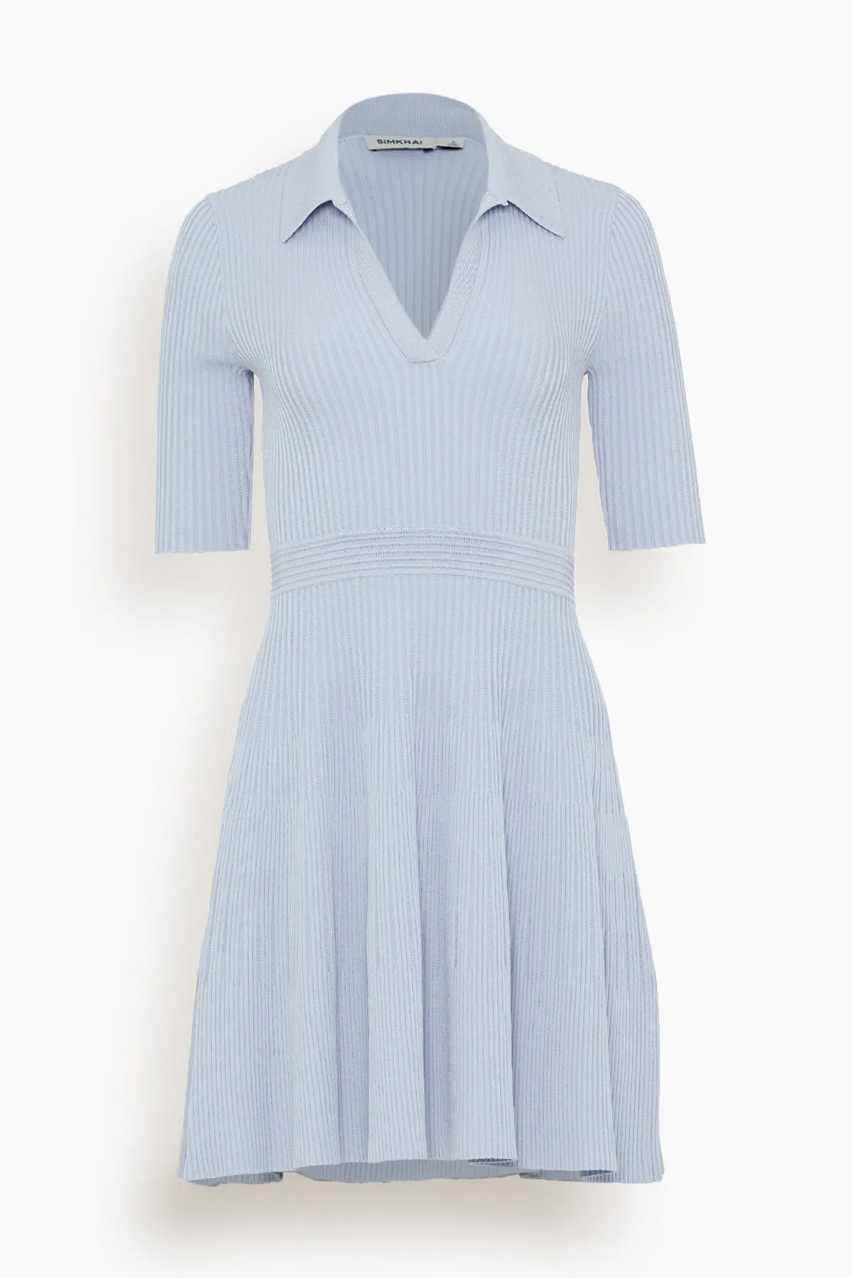 Patricia Polo Mini Dress in Blue Haze