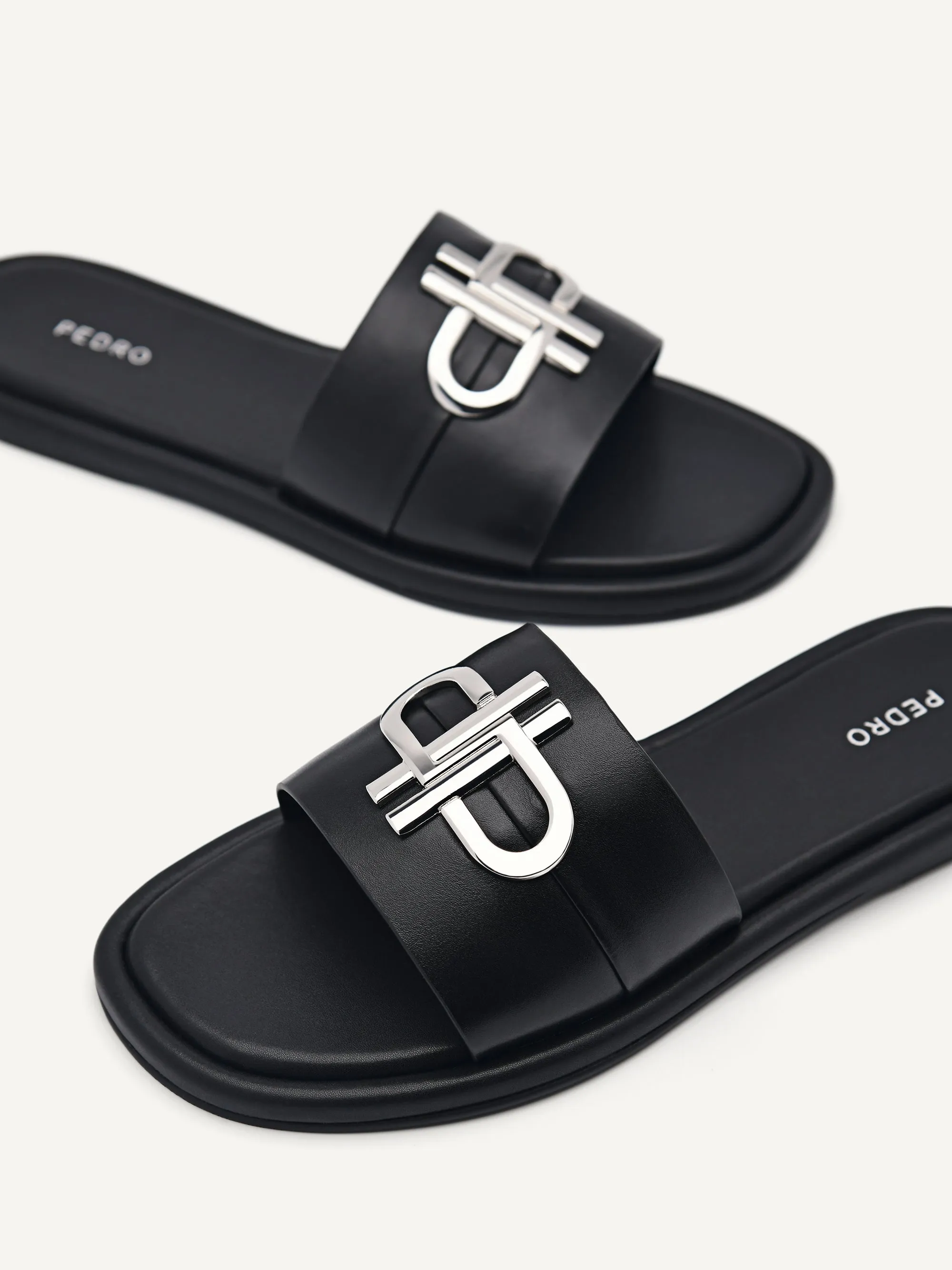 PEDRO Icon Leather Slide Sandals