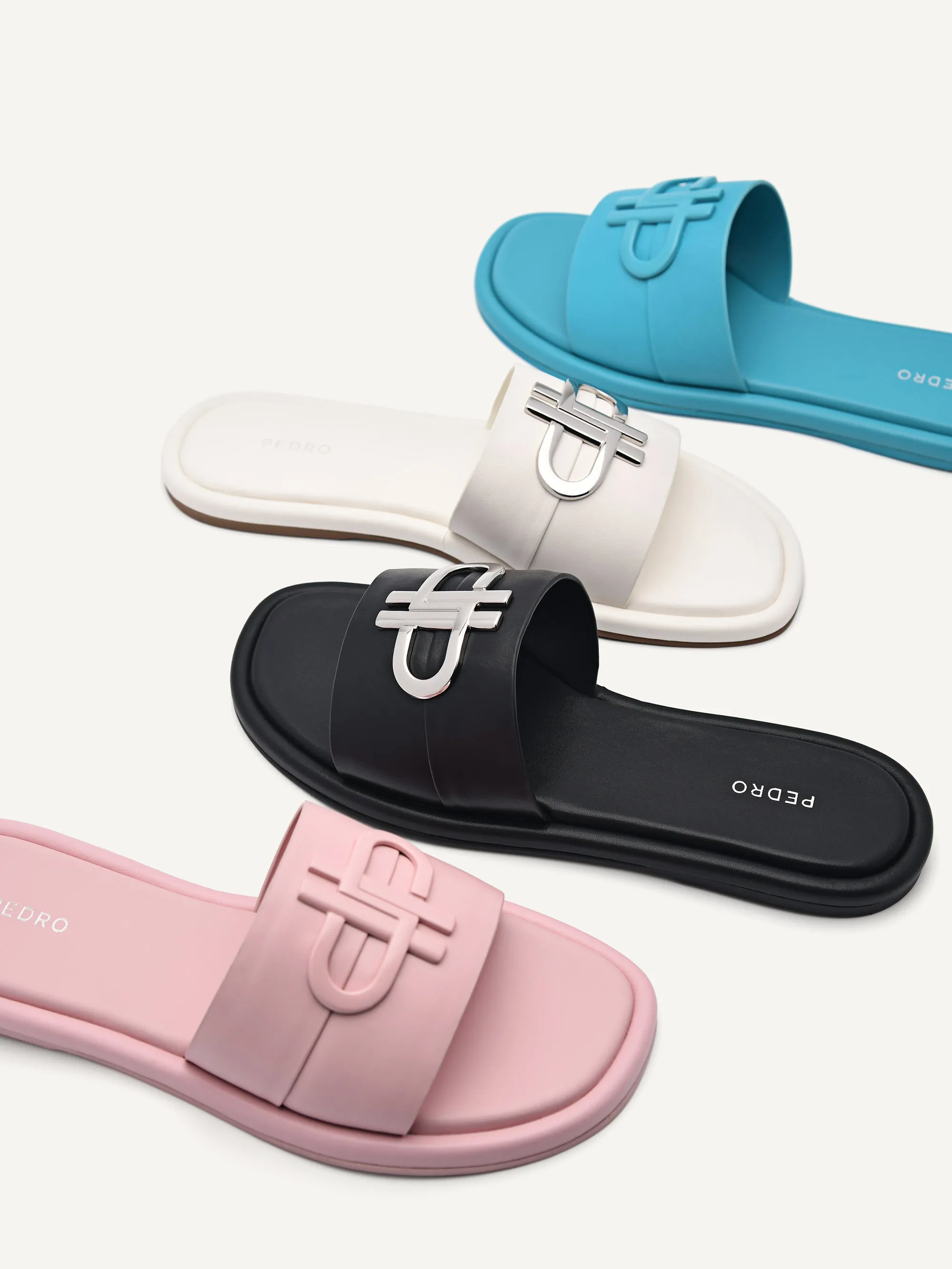 PEDRO Icon Leather Slide Sandals