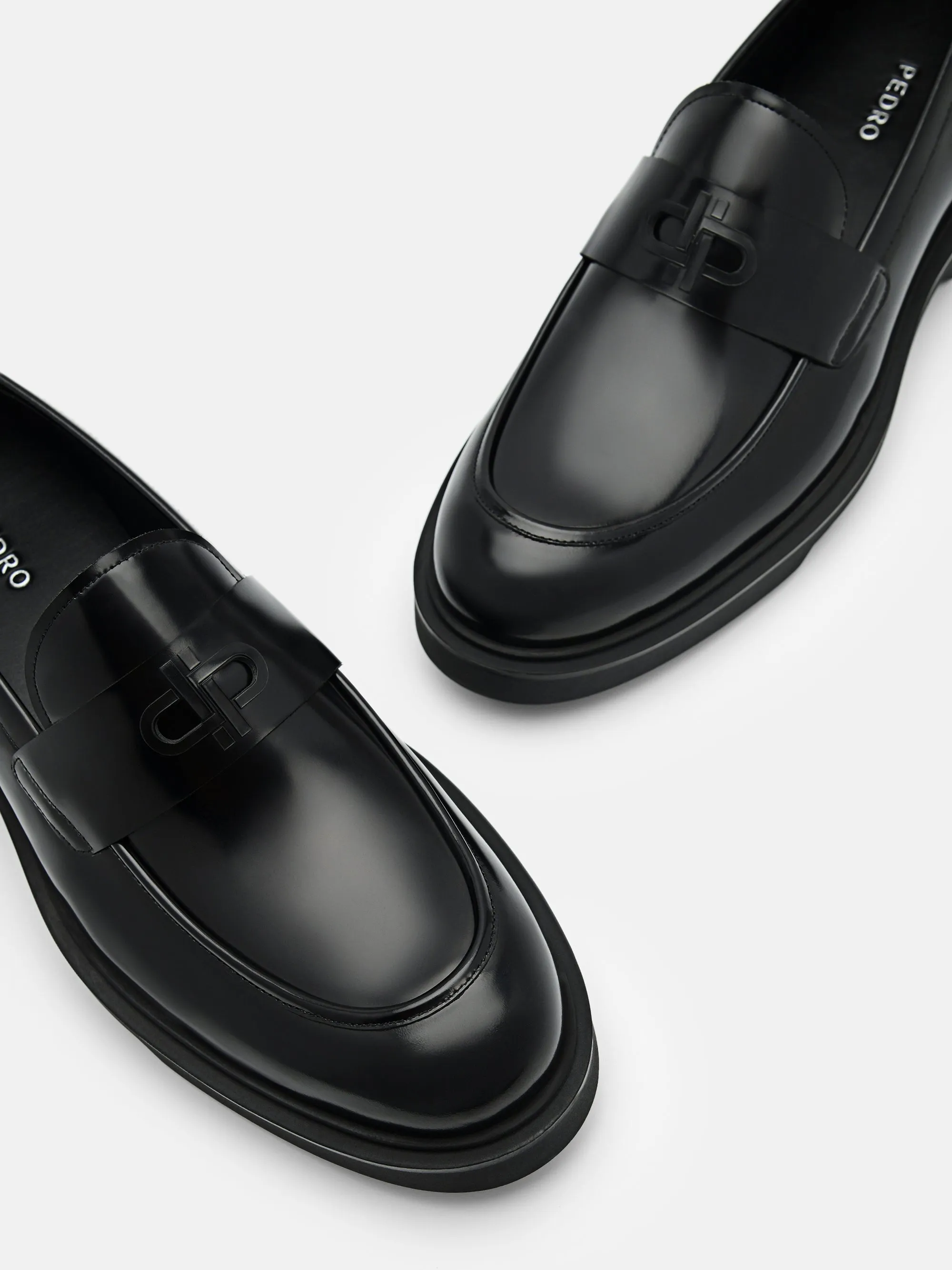 PEDRO Icon Loop Leather Penny Loafers