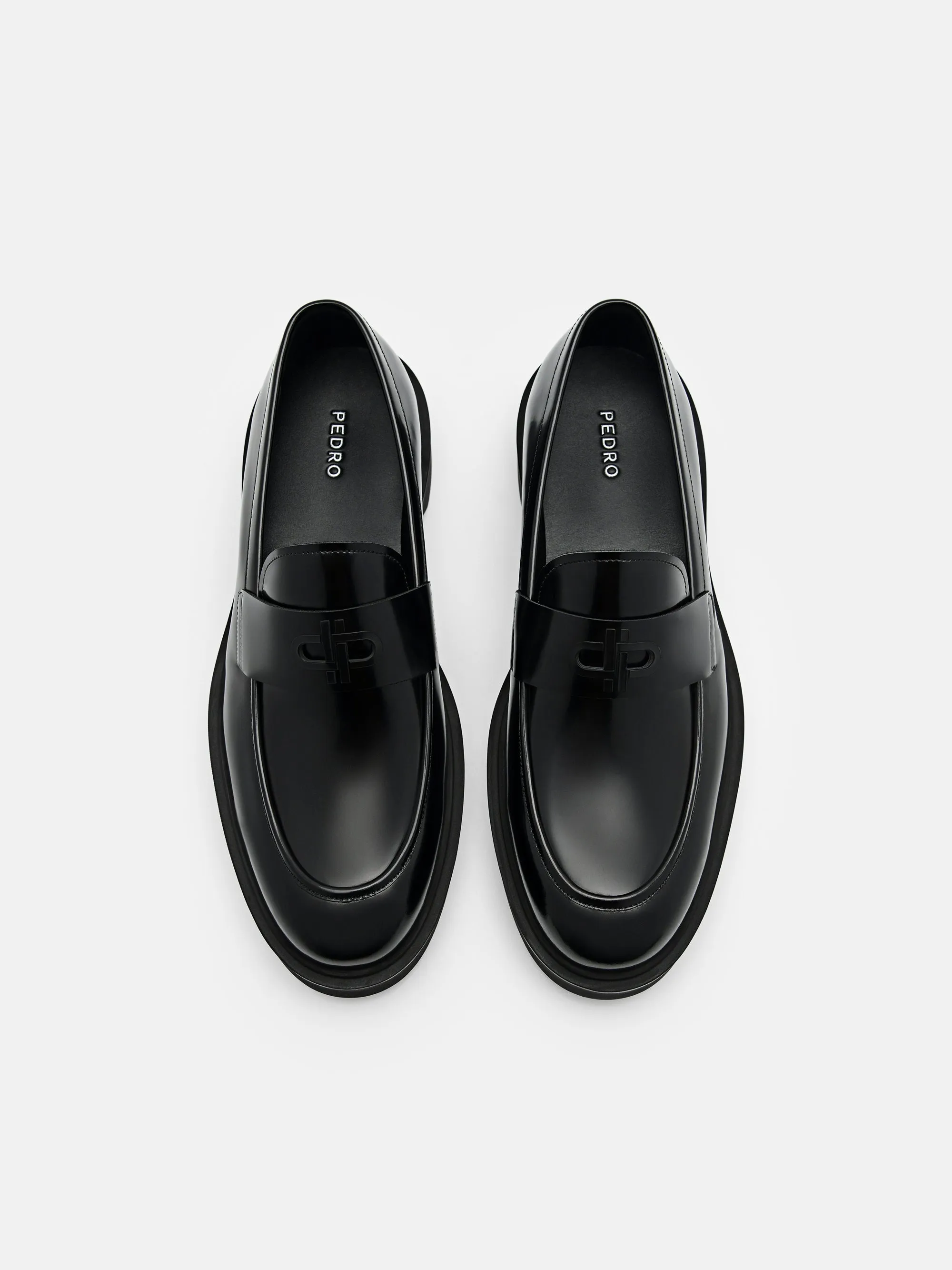 PEDRO Icon Loop Leather Penny Loafers