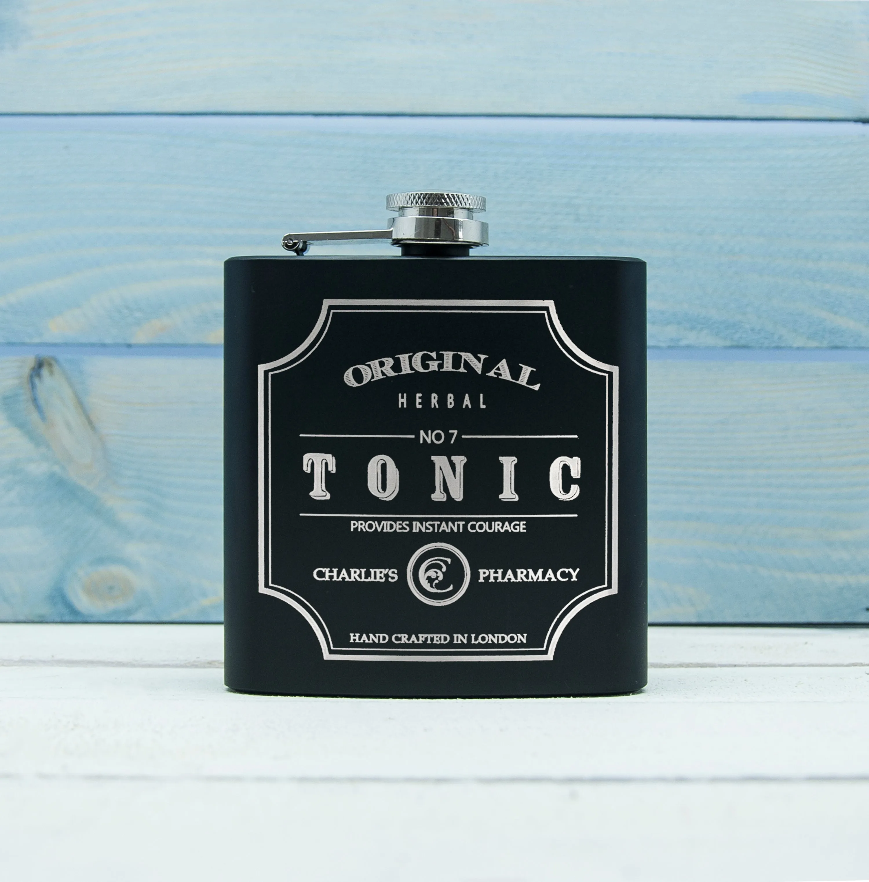 Personalised Tonic Vintage Hip Flask