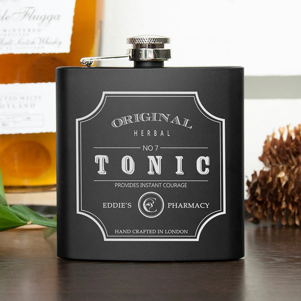 Personalised Tonic Vintage Hip Flask