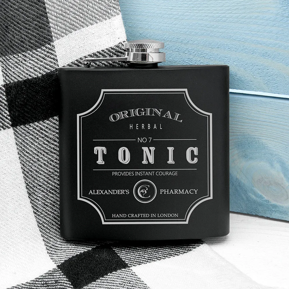 Personalised Tonic Vintage Hip Flask