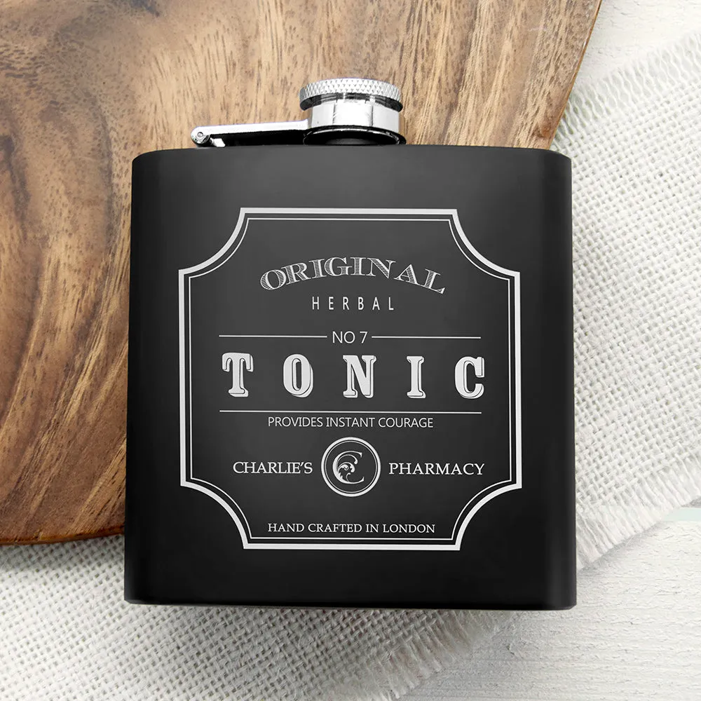 Personalised Tonic Vintage Hip Flask