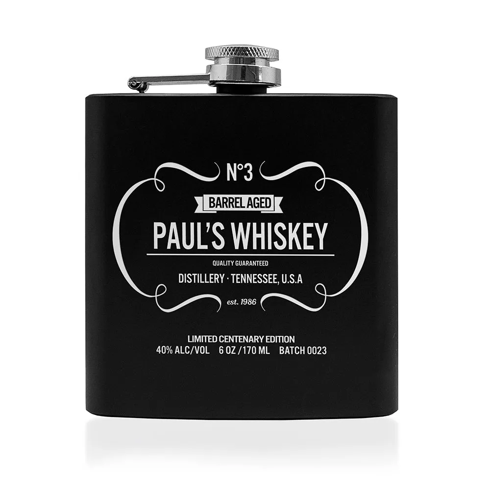 Personalised Whiskey Vintage Hip Flask