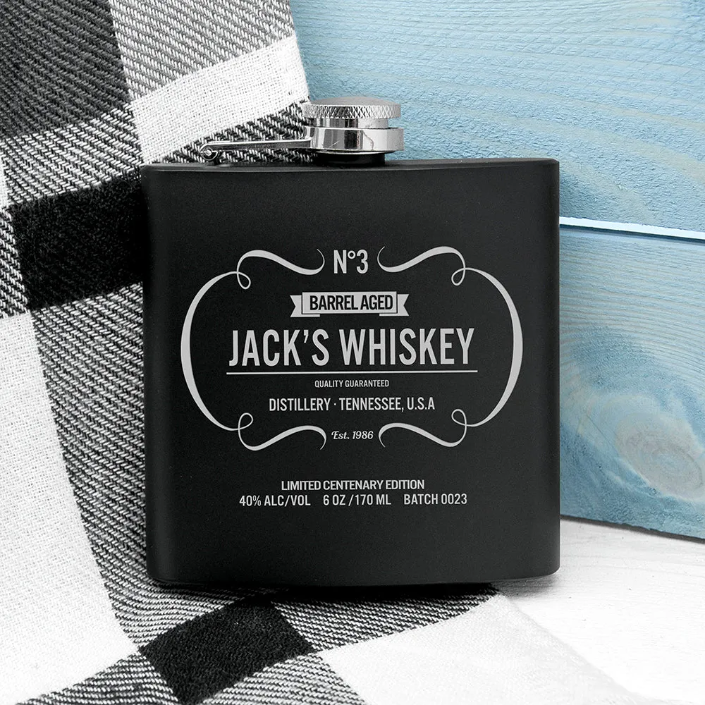 Personalised Whiskey Vintage Hip Flask