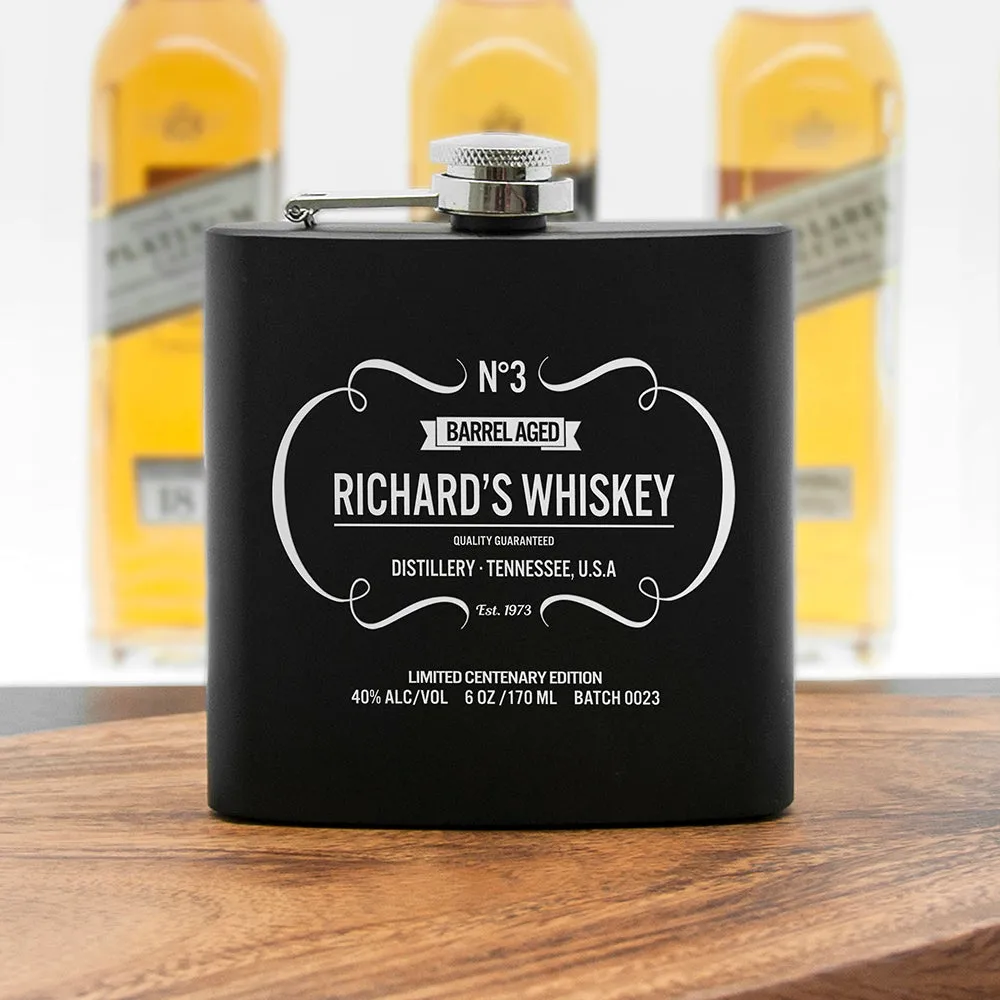 Personalised Whiskey Vintage Hip Flask