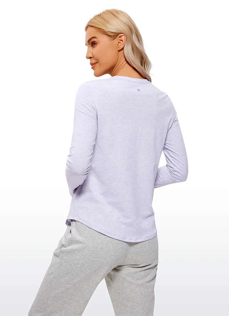 Pima Cotton Workout Long Sleeve