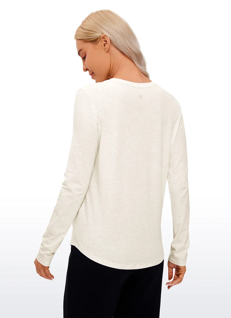 Pima Cotton Workout Long Sleeve