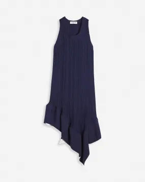 PLEATED MIDI DRESS