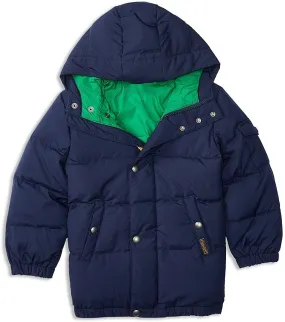 Polo Ralph Lauren Little Boys' Down Puffer Coat, French Navy (2/2T)