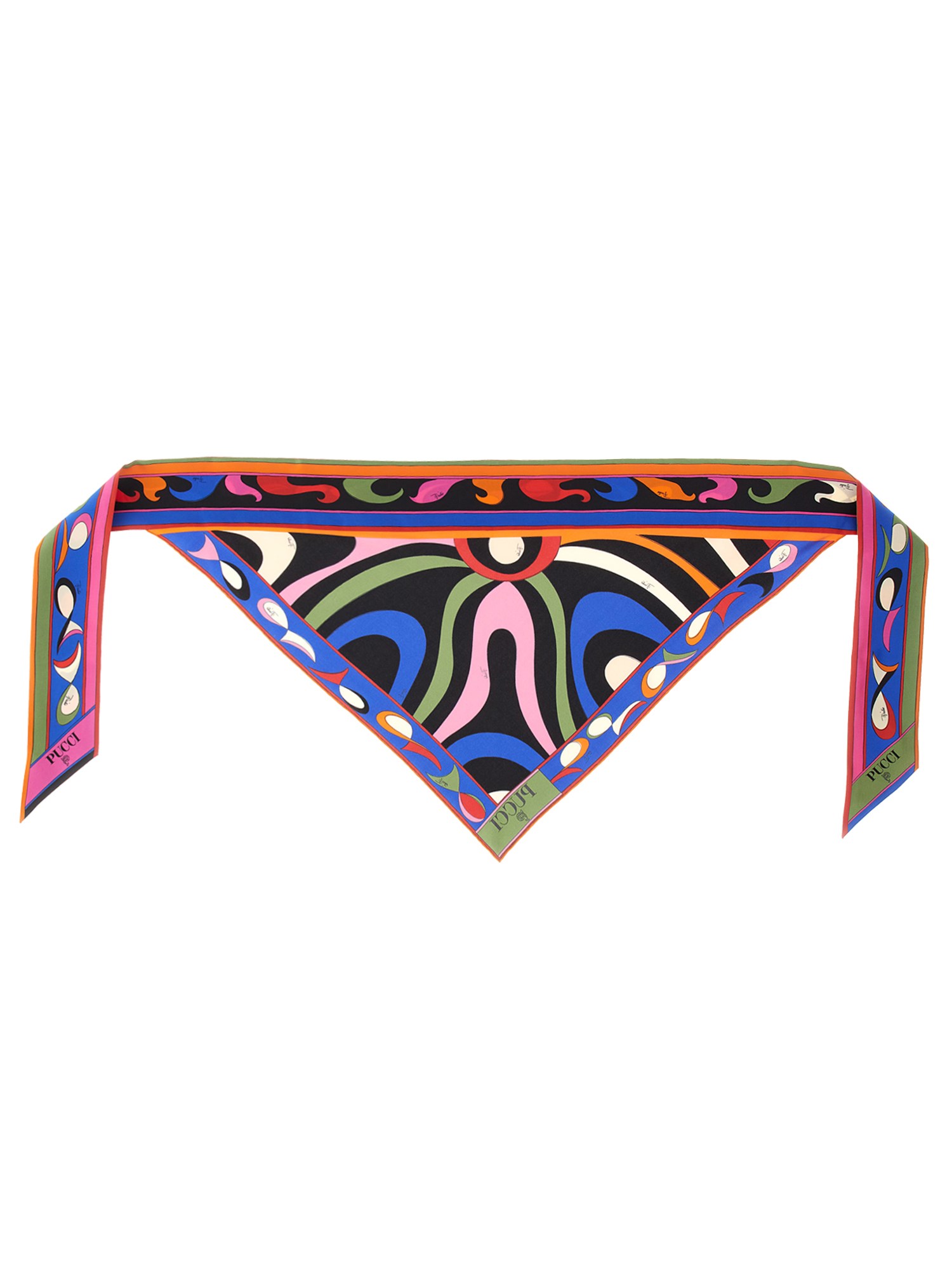 PUCCI    SILK TWILL BANDANA WITH PRINT